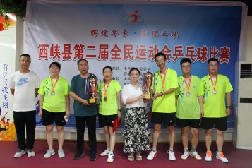 “乒”出成绩！乐竞平台集团选手喜获我县第二届全民运动会企业组乒乓球比赛男单第一名！